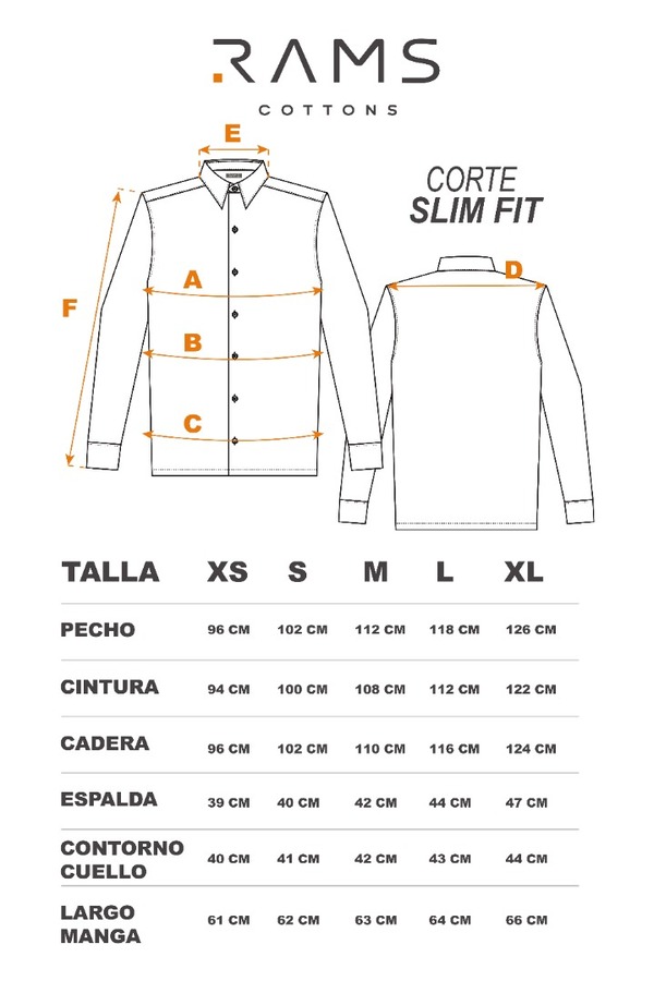 Camisa Manga Larga Blanco Slim Fit Cuello Italiano Para Hombre